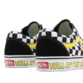 Black and yellow checkered old best sale skool vans